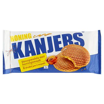 Foto van Kanjers stroopwafels met honingsmaak 8 stuks bij jumbo