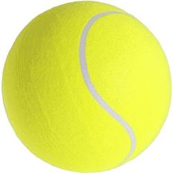 Foto van 1x grote tennisballen xxl 22 cm buitenspeelgoed - tennisballen