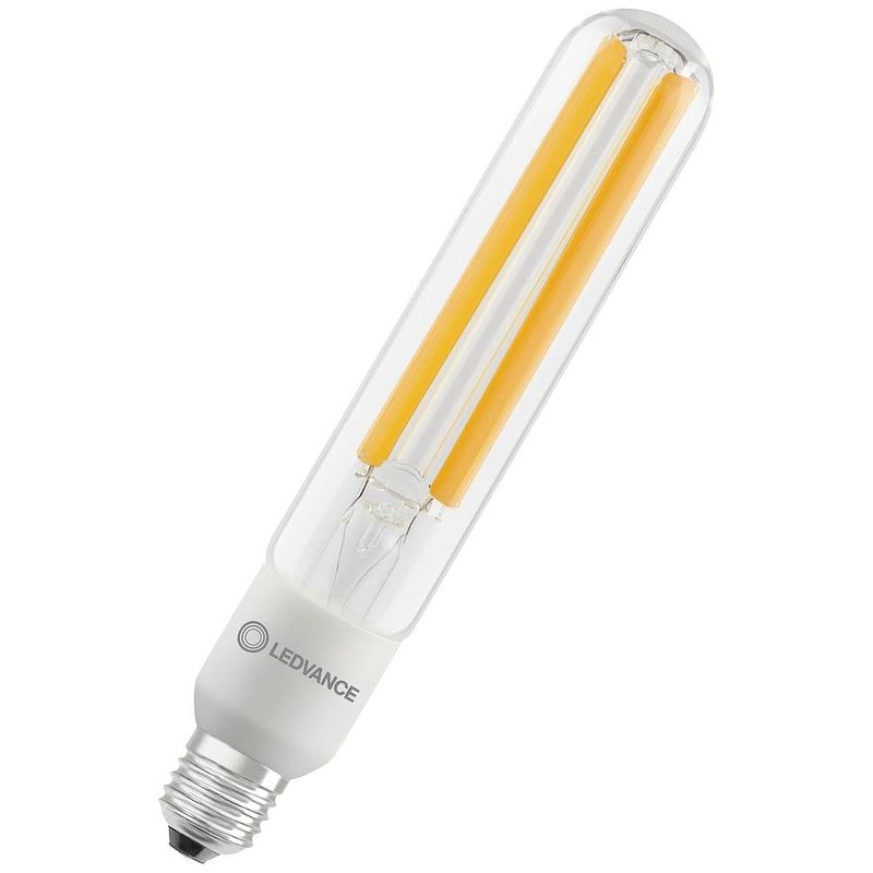 Foto van Ledvance 142485.le.00.01 led-lamp energielabel c (a - g) e27 buis 35 w = 70 w koudwit (ø x l) 38 mm x 210 mm 1 stuk(s)