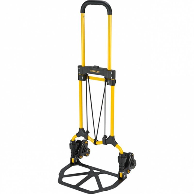 Foto van Stanley opvouwbare steekwagen sxwtd-ft584 - max. 60kg - incl. elastiek - 45 x 39 x 104 cm - zwart/geel