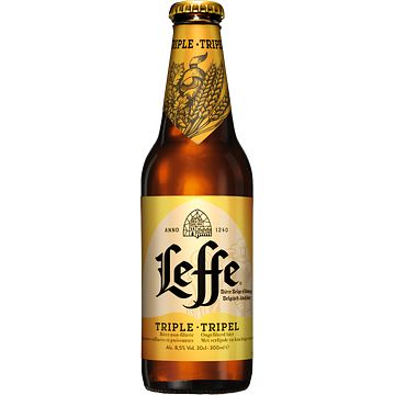 Foto van Leffe tripel belgisch abdijbier fles 30cl bij jumbo