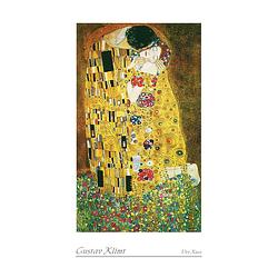 Foto van Gustav klimt - der kuss kunstdruk 50x70cm