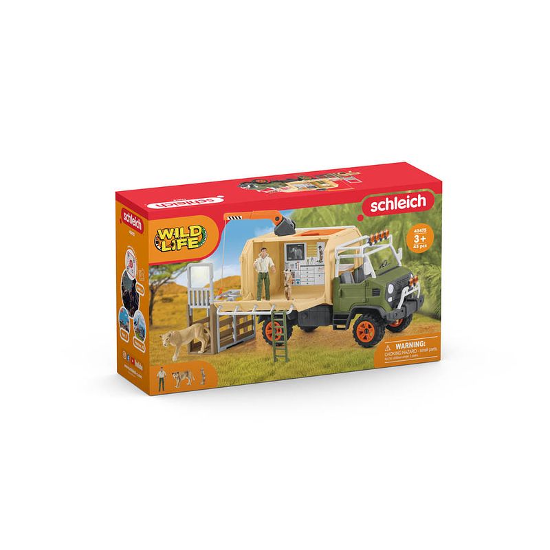 Foto van Schleich wild life - animal rescue large truck 42475