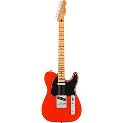 Foto van Fender player ii telecaster mn coral red elektrische gitaar