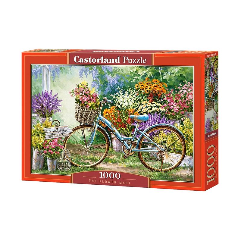 Foto van Castorland legpuzzel the flower mart 1000 stukjes