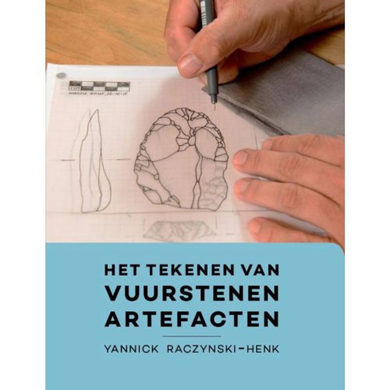 Foto van Het tekenen van vuurstenen artefacten