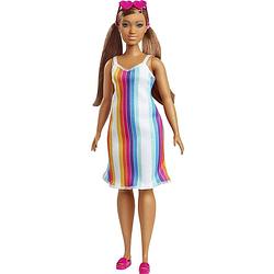 Foto van Barbie tienerpop malibu meisjes 32,5 cm bruin 4-delig