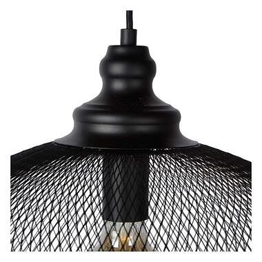 Foto van Lucide hanglamp mesh - zwart - ø49,5x181 cm - leen bakker