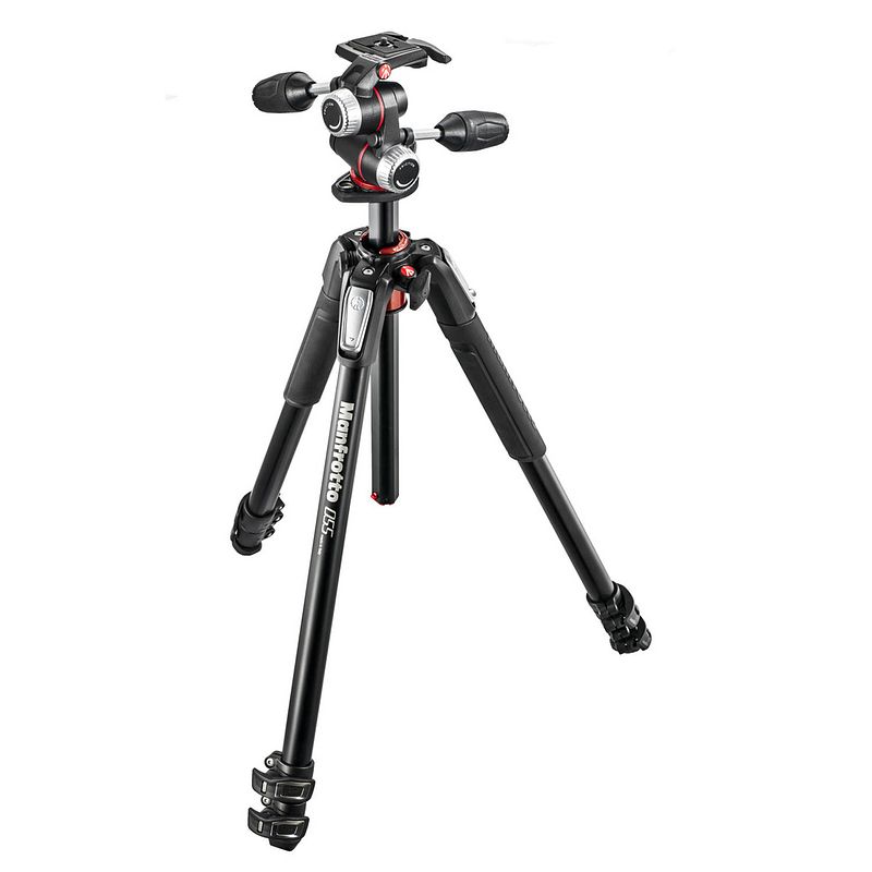 Foto van Manfrotto mk055xpro3-3w tripod + 3-weg kop