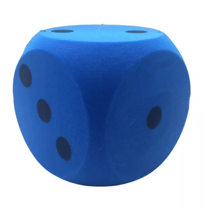 Foto van Twisk foam dobbelsteen blauw 16cm