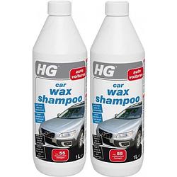 Foto van Hg car wax shampoo - 1000 ml - 2 stuks !