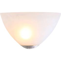 Foto van Lightning - klassieke wandlamp glas - zilver