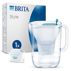 Foto van Brita - waterfilterkan - style cool - inclusief 1 maxtra pro all-in-1 waterfilterpatroon - blauw - 2,4l