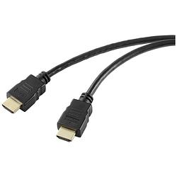 Foto van Speaka professional hdmi aansluitkabel hdmi-a stekker, hdmi-a stekker 1.00 m zwart sp-10481284 pvc-mantel hdmi-kabel