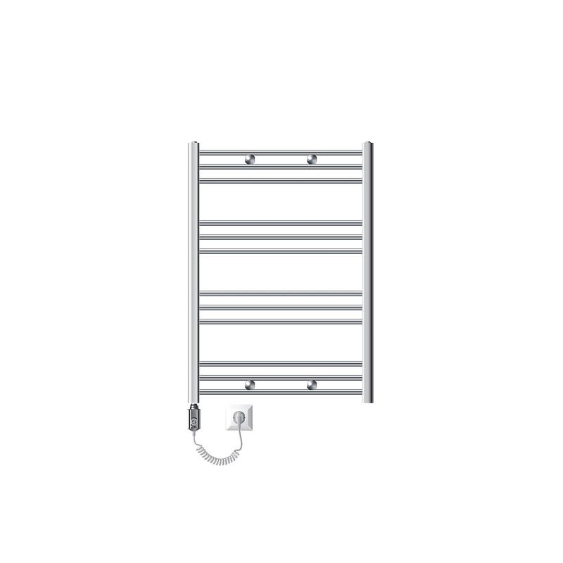 Foto van Badkamerradiator elektrisch 750x800 mm chroom, recht, 300w