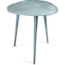 Foto van Benoa knoxville blue patina side table 46 cm