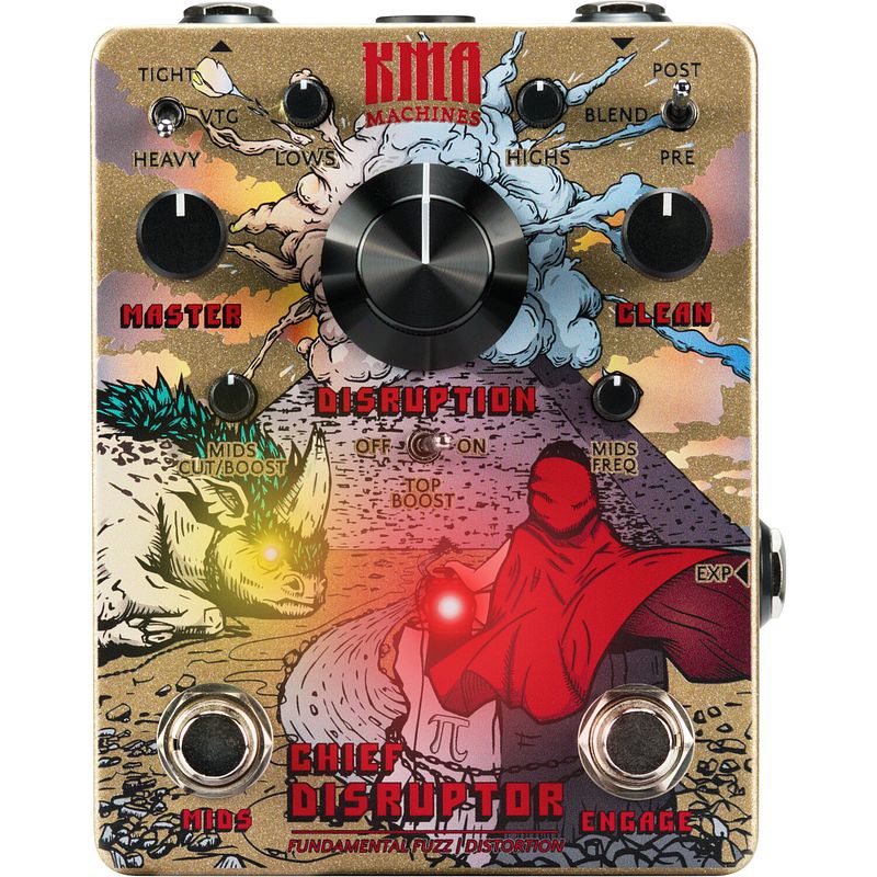 Foto van Kma audio machines chief disruptor fundamental fuzz / distortion effectpedaal