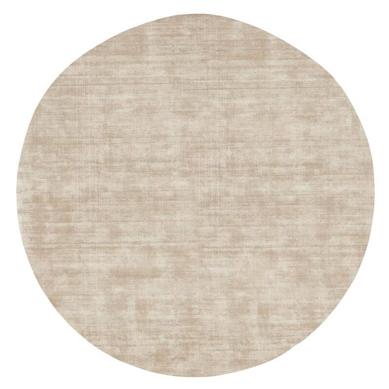 Foto van Must living carpet la belle round small,ø150 cm, beige, 100% viscose