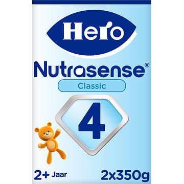 Foto van Hero nutrasense classic 4 peutermelk vanaf 2 jaar 2 x 350g bij jumbo