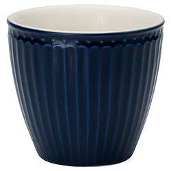 Foto van Greengate beker (latte cup) alice donkerblauw 300 ml - ø 10 cm