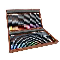 Foto van Mont marte® premium potloden 72 stuks - in houten bewaarkist