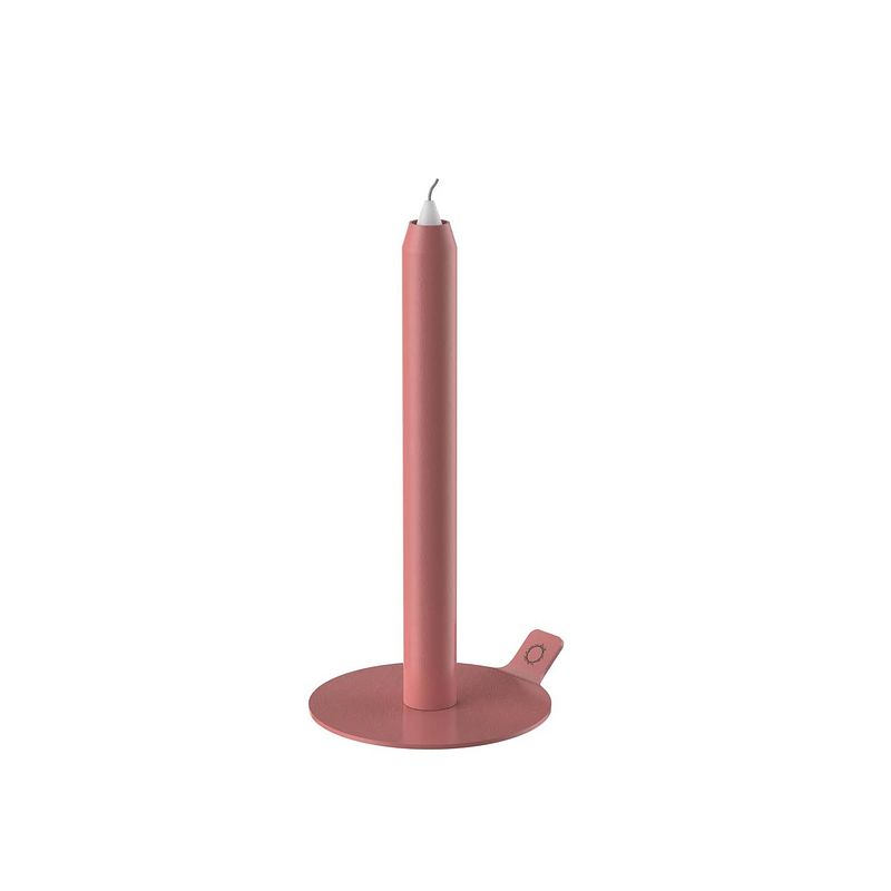 Foto van Lunedot unieke kaarsenstandaard inclusief 3 kaarsen - kaarsenhouder - kaarsen kandelaar - roze