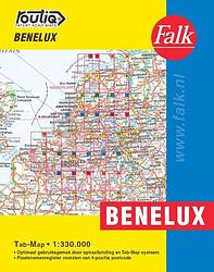 Foto van Falk autokaart benelux routiq - paperback (9789028730519)
