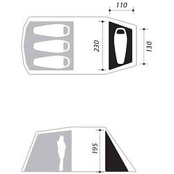 Foto van Nomad® - dogon 3 (+1) air tent single bedroom - uitbreiding