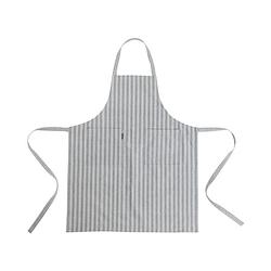 Foto van Hoyz keukenschort fine stripe schort donkergrijs 75x90cm 100% katoen man & vrouw