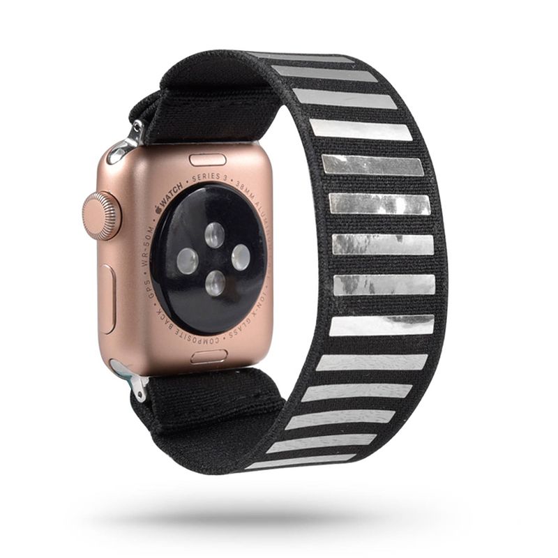 Foto van Smartphoneclip - bandje elastisch spiegel - voor apple watch 42-44mm