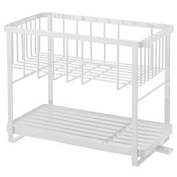 Foto van Yamazaki dish drainer rack 2 levels - tower - white