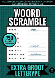 Foto van Puzzelboek voor slechtzienden en ouderen, van makkelijk tot moeilijk - woord scramble - extra groot lettertype - nr. 17 - puzzelboeken & meer -