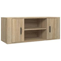 Foto van Vidaxl tv-meubel 100x35x40 cm bewerkt hout sonoma eikenkleurig