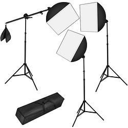 Foto van Tectake® - studiolampen set - 3x fotolamp fotografie softbox - 400894