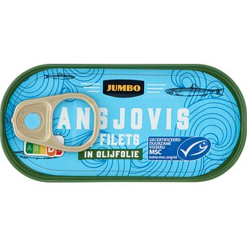 Foto van Jumbo ansjovis filets in olijfolie 46g