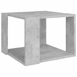 Foto van Vidaxl salontafel 40x40x30 cm bewerkt hout betongrijs