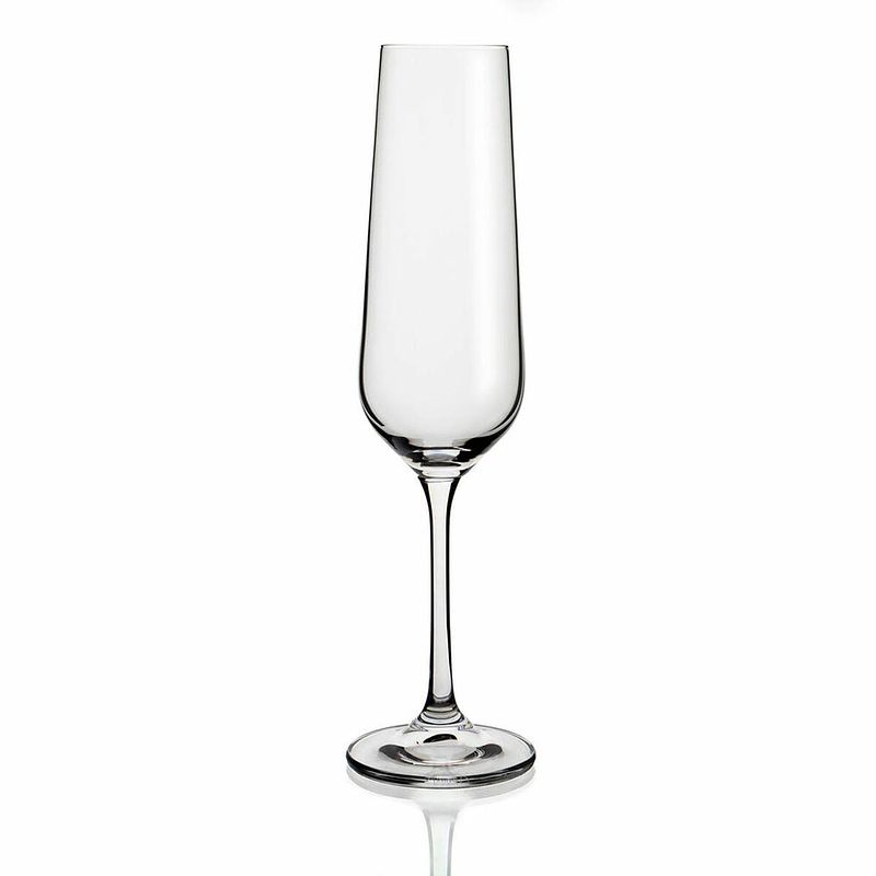 Foto van Champagneglas belia bohemia transparant glas 6 stuks (20 cl)