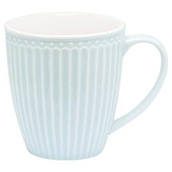 Foto van Greengate koffiemok alice lichtblauw 300 ml - h 10 cm - ø 9.5 cm