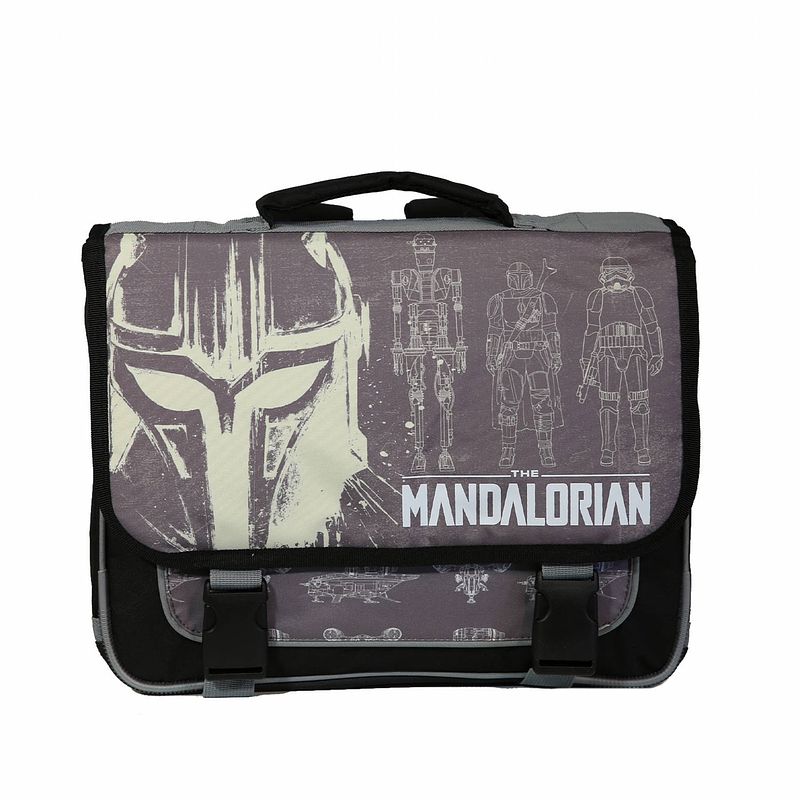 Foto van Star wars boekentas 38 cm mandalorian grijs