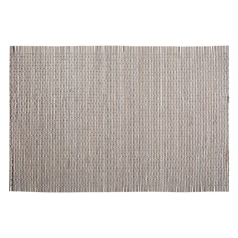 Foto van Rechthoekige placemat grijs bamboe 45 x 30 cm - placemats