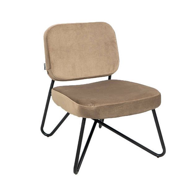 Foto van Velvet fauteuil jasmijn taupe