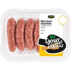 Foto van 4+2 gratis | jumbo mini runder chipolata 200g aanbieding bij jumbo