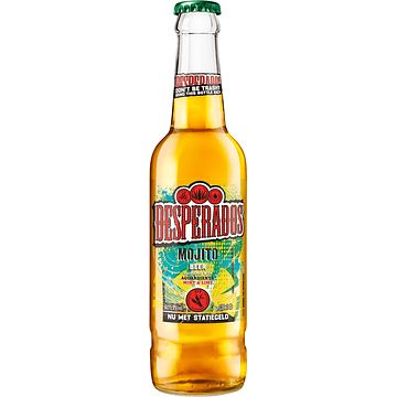 Foto van Desperados mojito beer flavoured with tequila mint & lime fles 330ml bij jumbo