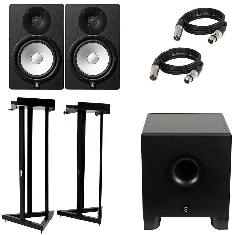 Foto van Yamaha hs8 set + hs8s actieve full-range studiomonitor set