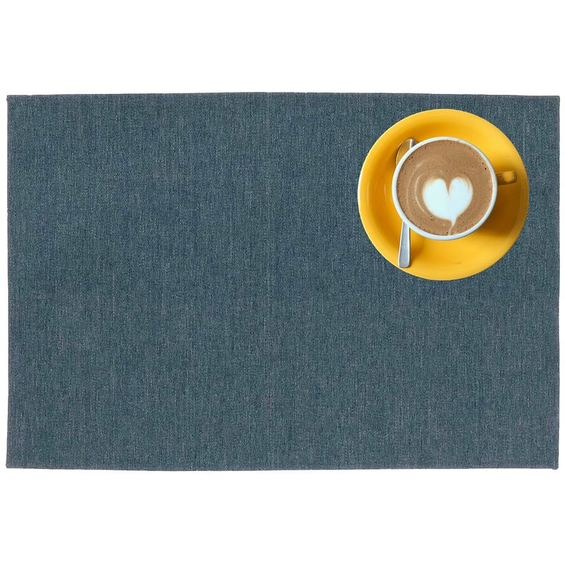 Foto van Outdoor buiten placemat kiko - blauw - 30 x 45 cm - 4 stuks