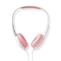 Foto van Nedis bedrade on-ear koptelefoon - roze - 1.20 m