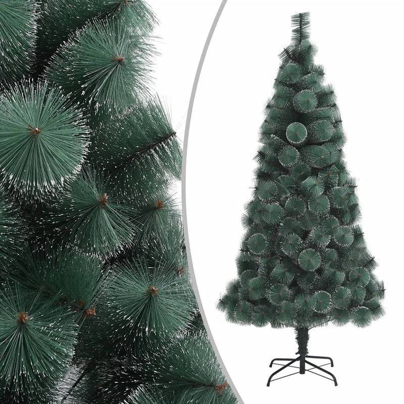 Foto van Vidaxl kunstkerstboom met standaard 150 cm pet groen