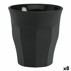 Foto van Glazenset duralex picardie kristal zwart 6 onderdelen 90 ml (8 stuks)