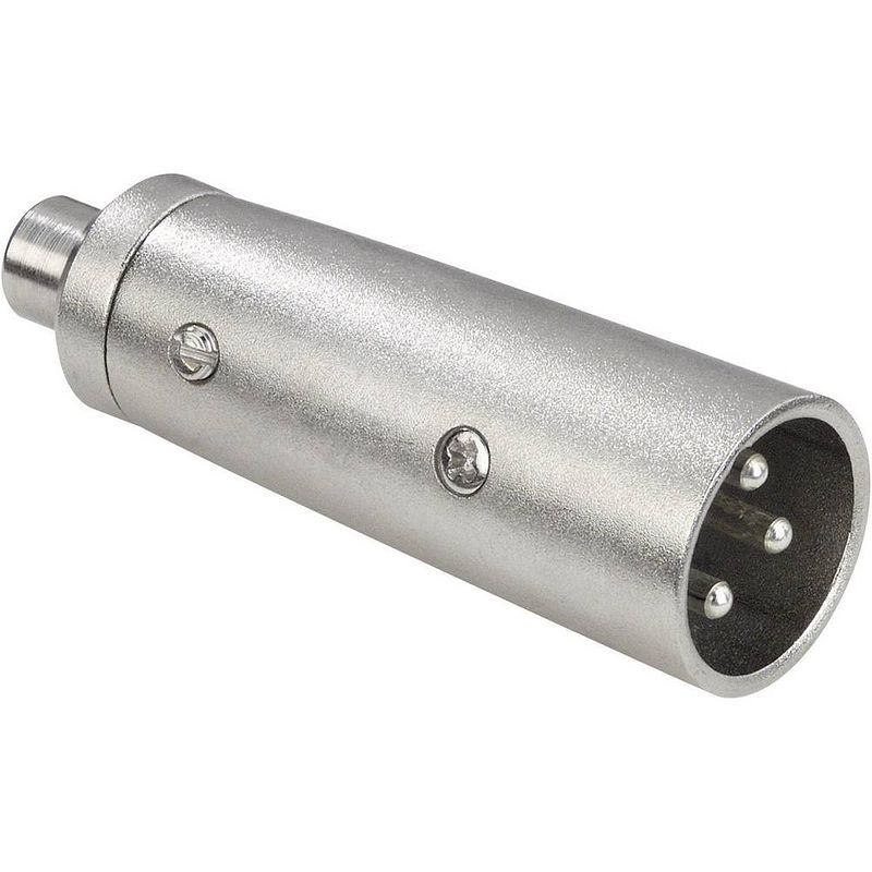 Foto van Paccs paccs audio adapter [1x xlr-stekker - 1x cinch-koppeling] zilver