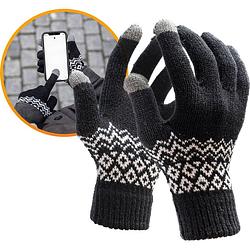 Foto van R2b touchscreen handschoenen heren / dames winter - heren maat s/m- dames maat m/l - model ""brugge"" - zwart
